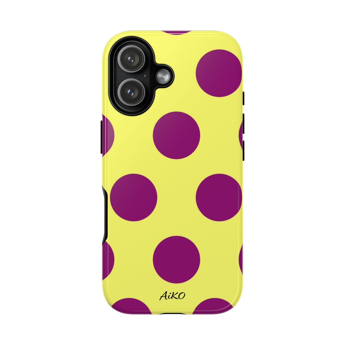 Polka Dots (Yellow & Purple)
