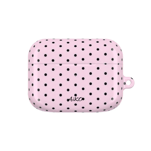 Polka Dot ( Pink and Black) AirPods Cases