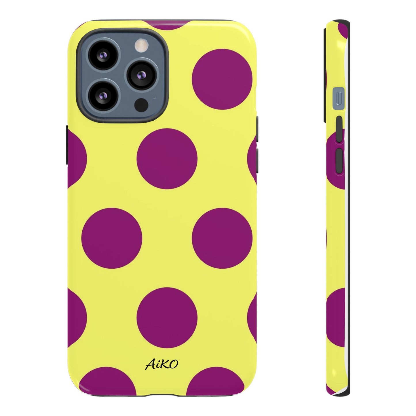 Polka Dots (Yellow & Purple)