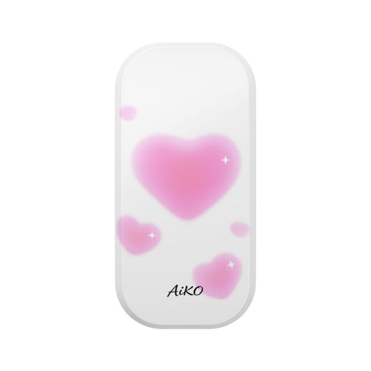 Pink Heart Clickit Phone Stand — Cute Pop-Out Phone Grip & Kickstand