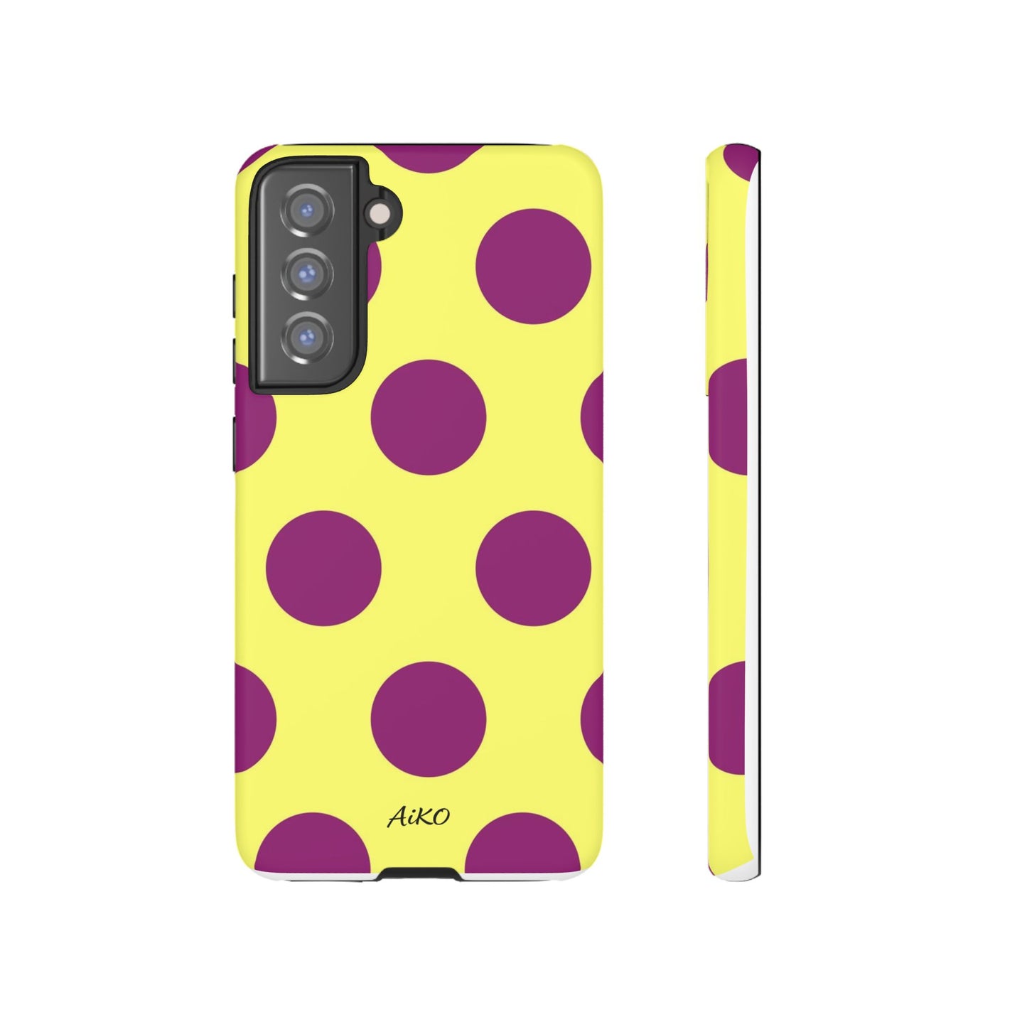 Polka Dots (Yellow & Purple)