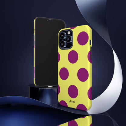 Polka Dots (Yellow & Purple)