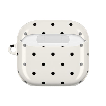 Polka Dot ( White and Black) AirPods Cases