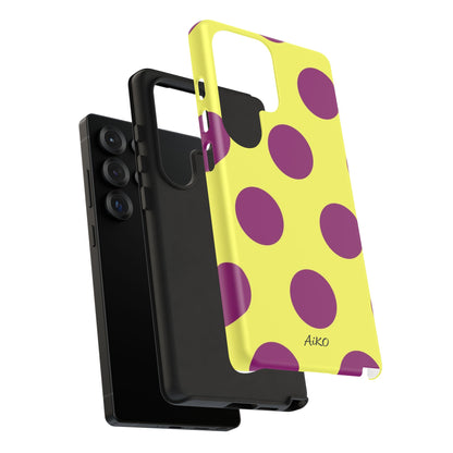 Polka Dots (Yellow & Purple)
