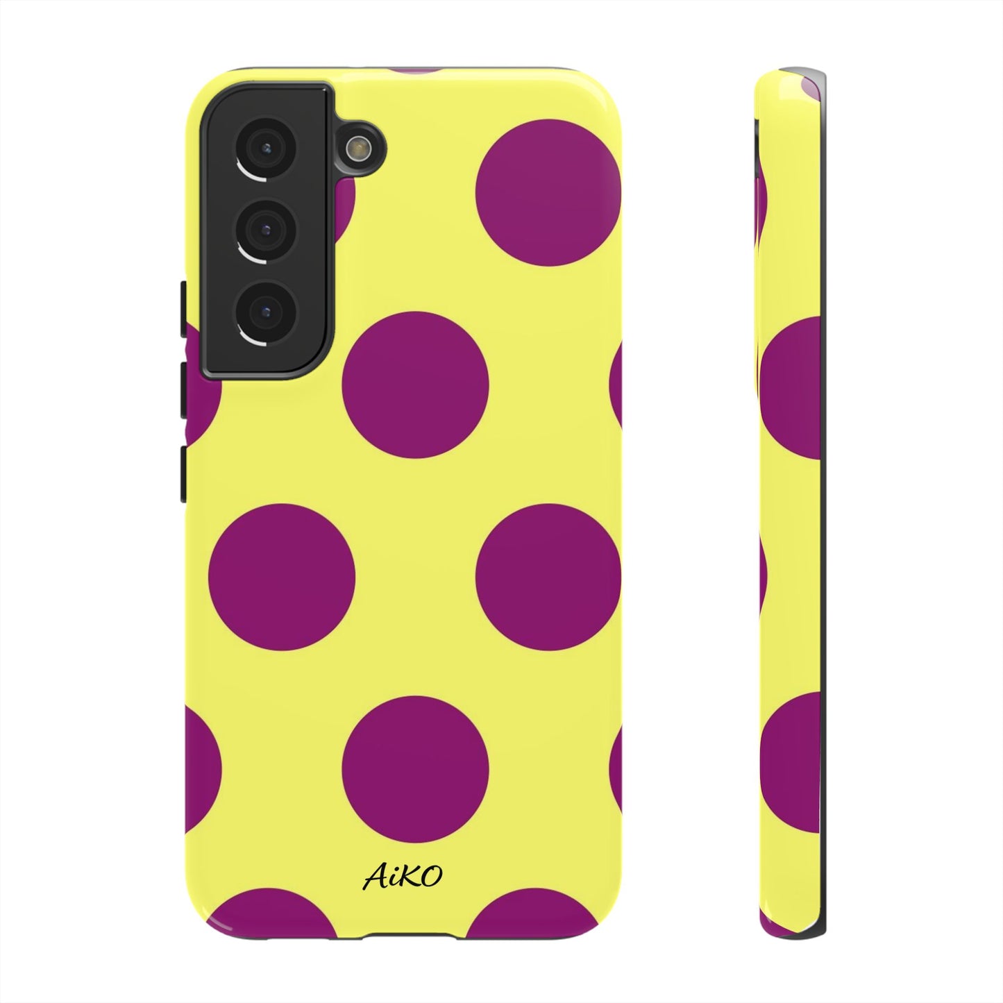 Polka Dots (Yellow & Purple)