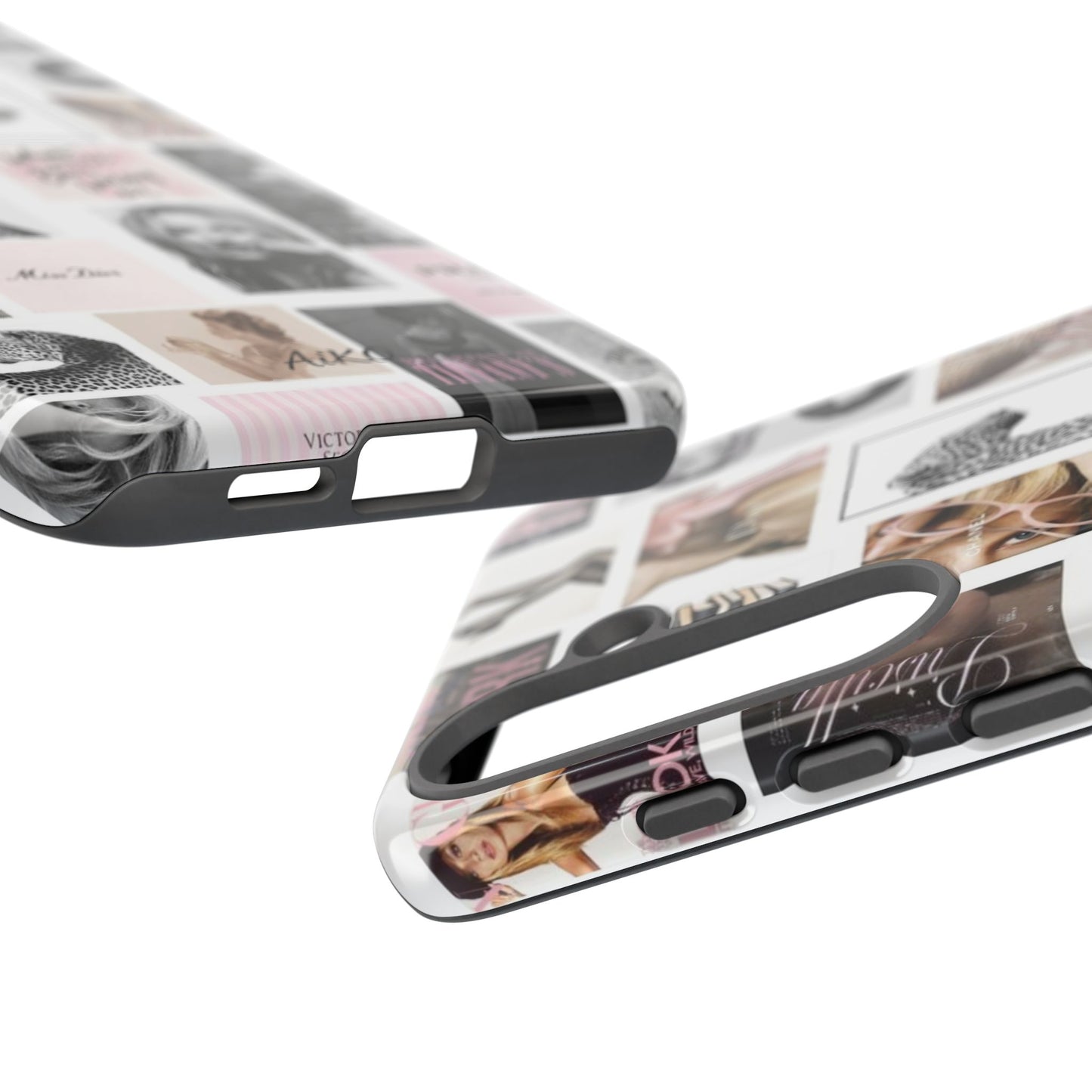 Fashion Collage Phone Case — Pink Vogue Magazine Aesthetic Tough Case