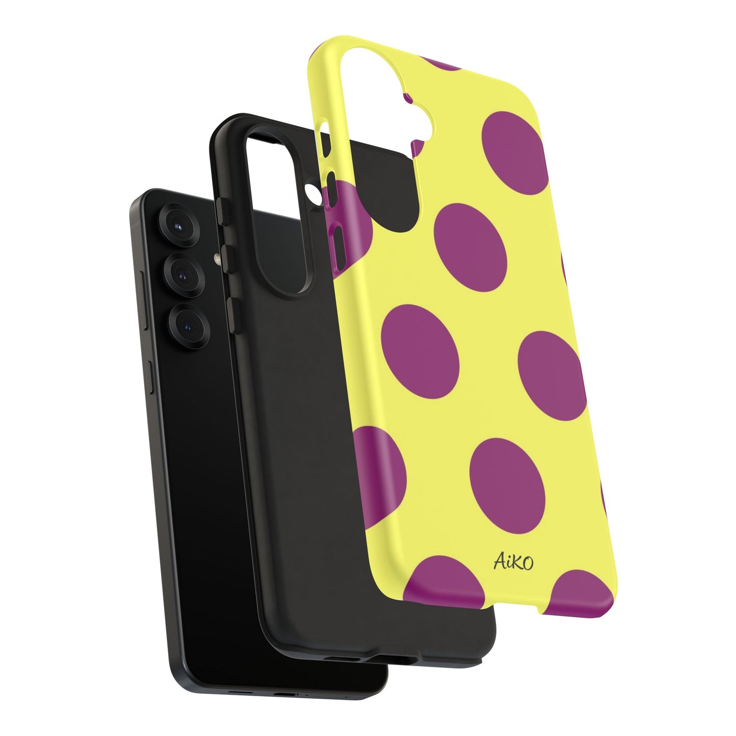 Polka Dots (Yellow & Purple)