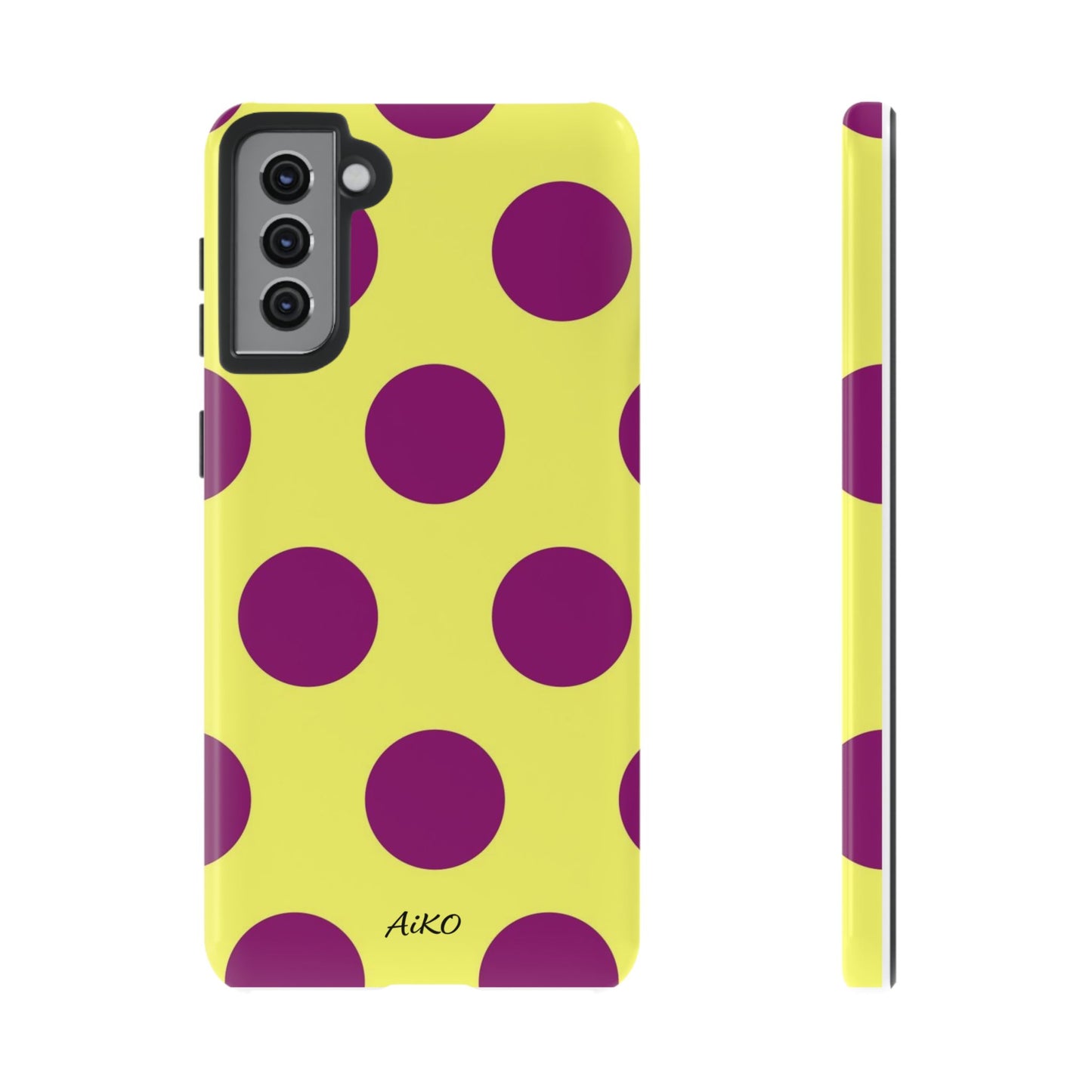 Polka Dots (Yellow & Purple)