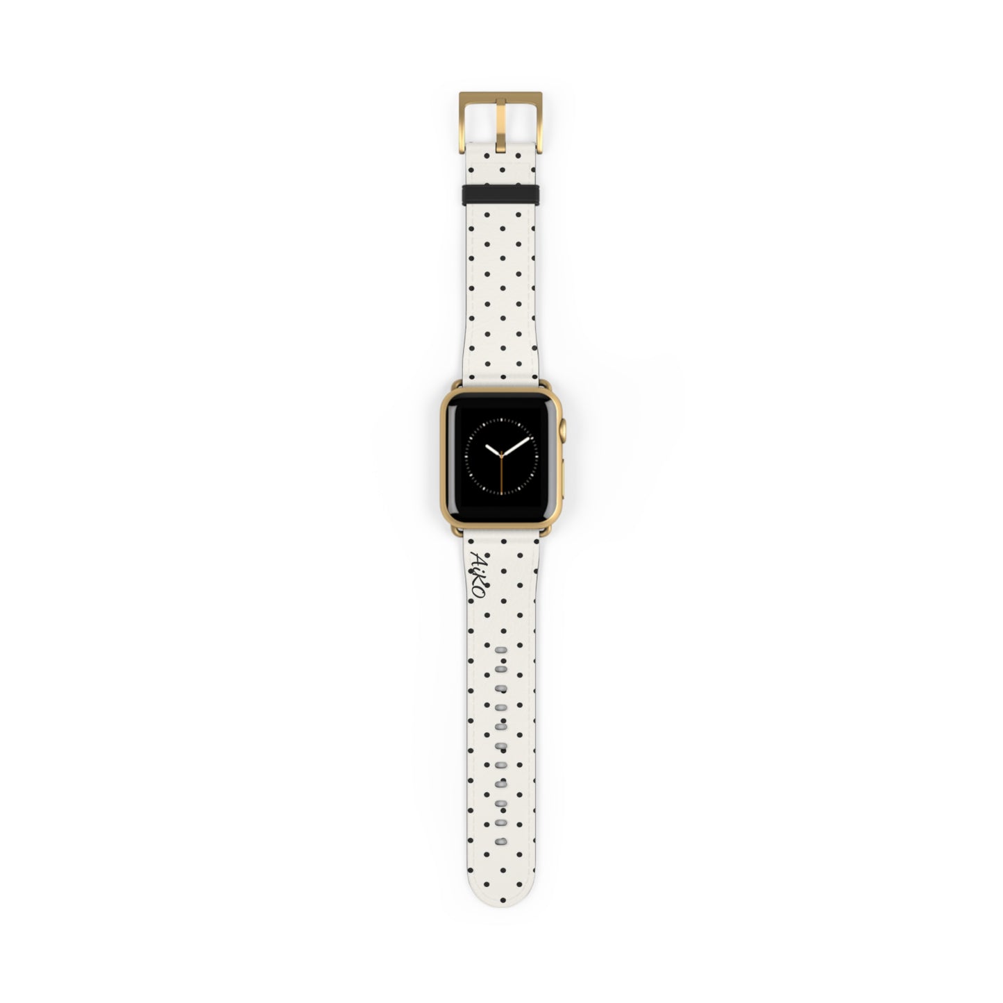 Polka Dot ( White and Black) Apple Watch Band