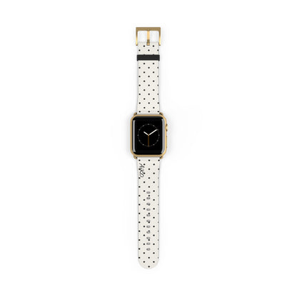Polka Dot ( White and Black) Apple Watch Band