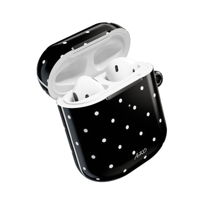 Polka Dot (Black and white) AirPods Cases