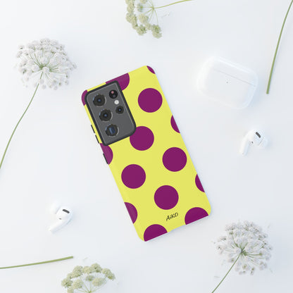 Polka Dots (Yellow & Purple)