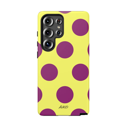 Polka Dots (Yellow & Purple)