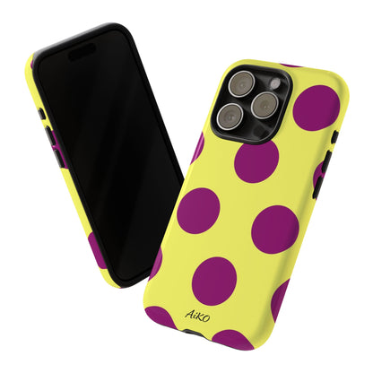Polka Dots (Yellow & Purple)