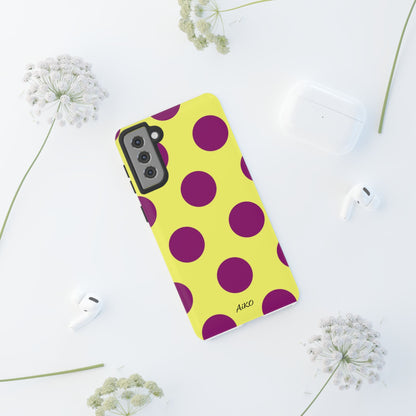 Polka Dots (Yellow & Purple)