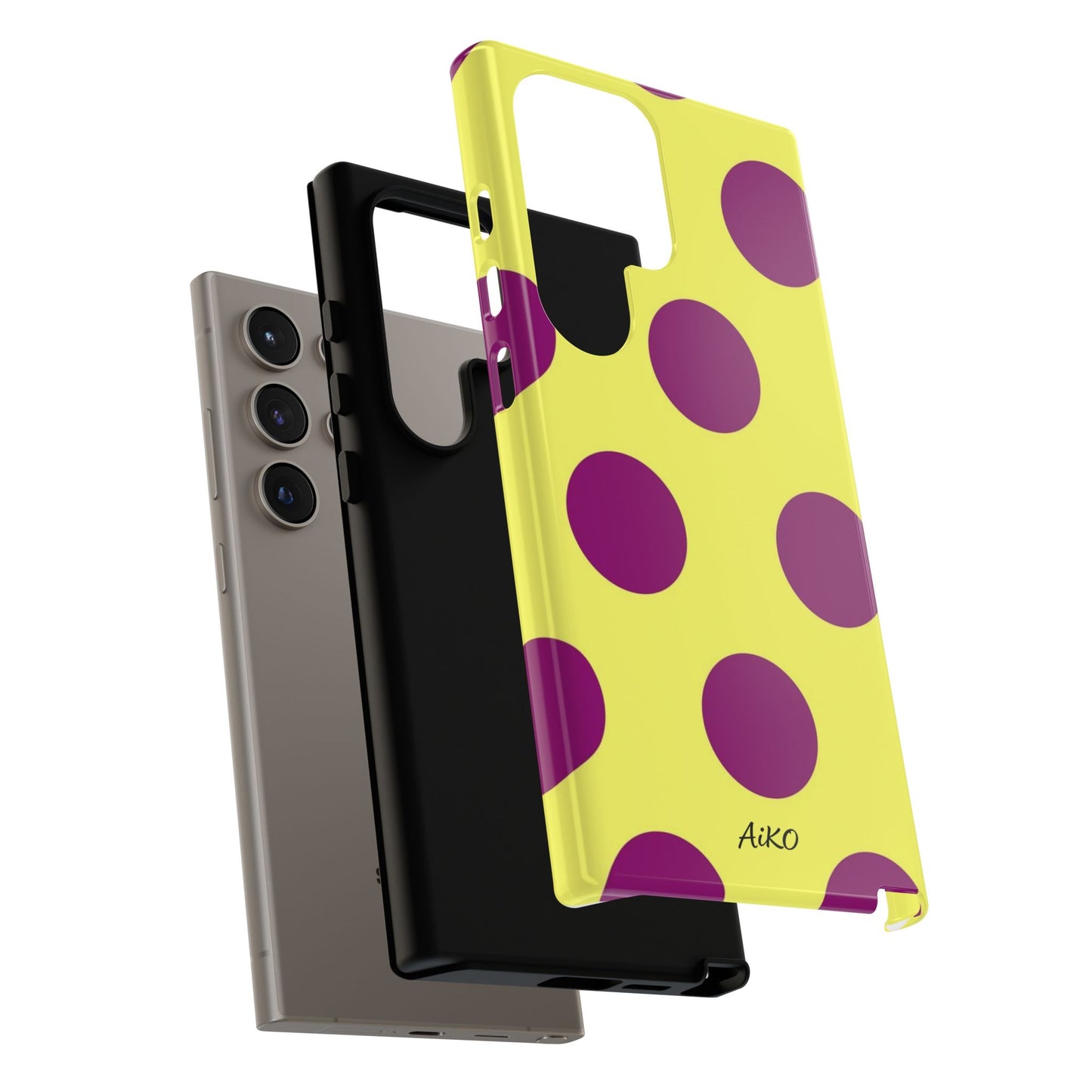 Polka Dots (Yellow & Purple)