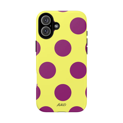 Polka Dots (Yellow & Purple)