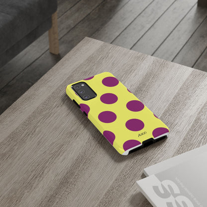 Polka Dots (Yellow & Purple)