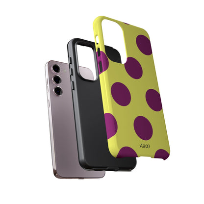 Polka Dots (Yellow & Purple)