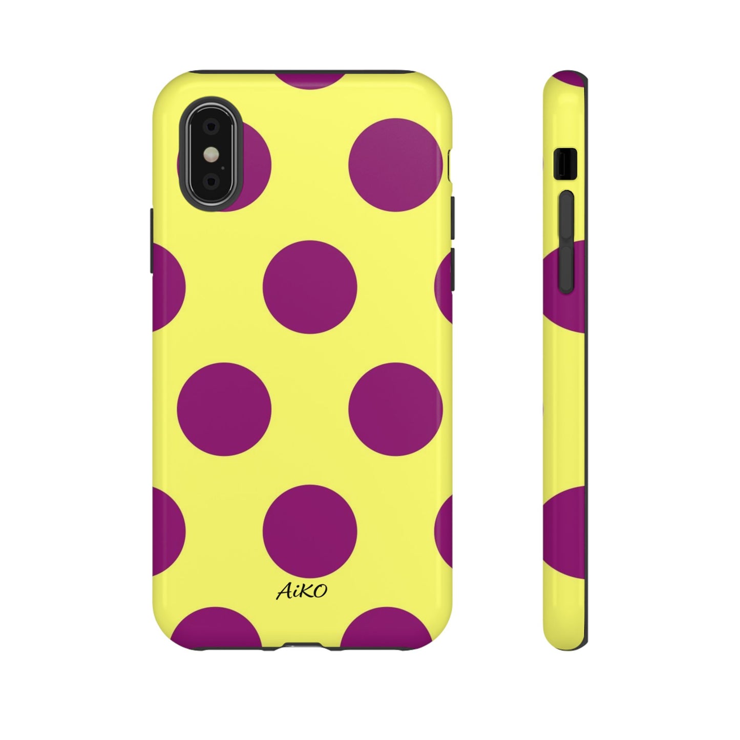 Polka Dots (Yellow & Purple)
