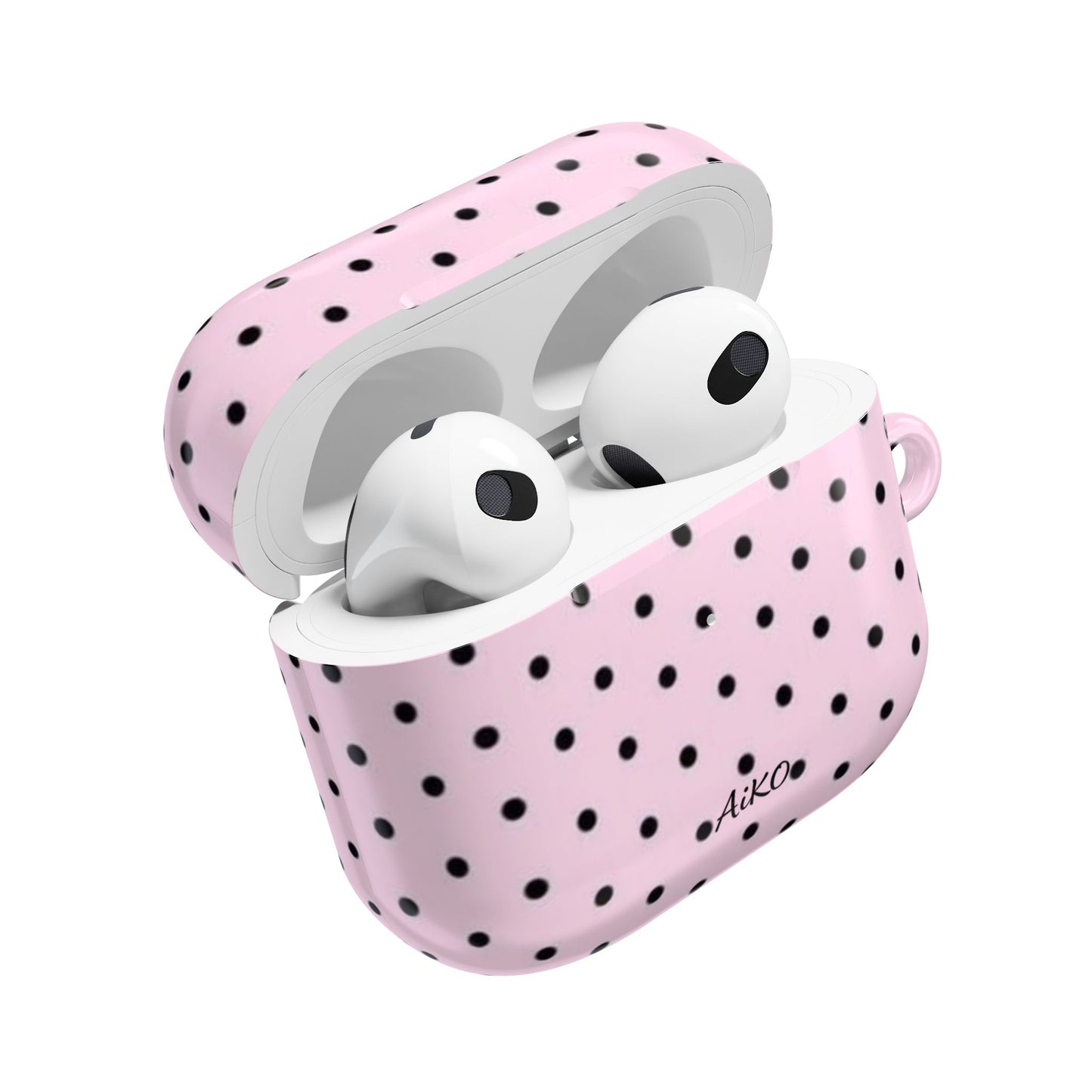 Polka Dot ( Pink and Black) AirPods Cases