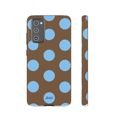 Polka Dots (Blue & Brown)