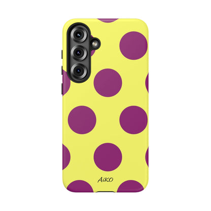 Polka Dots (Yellow & Purple)