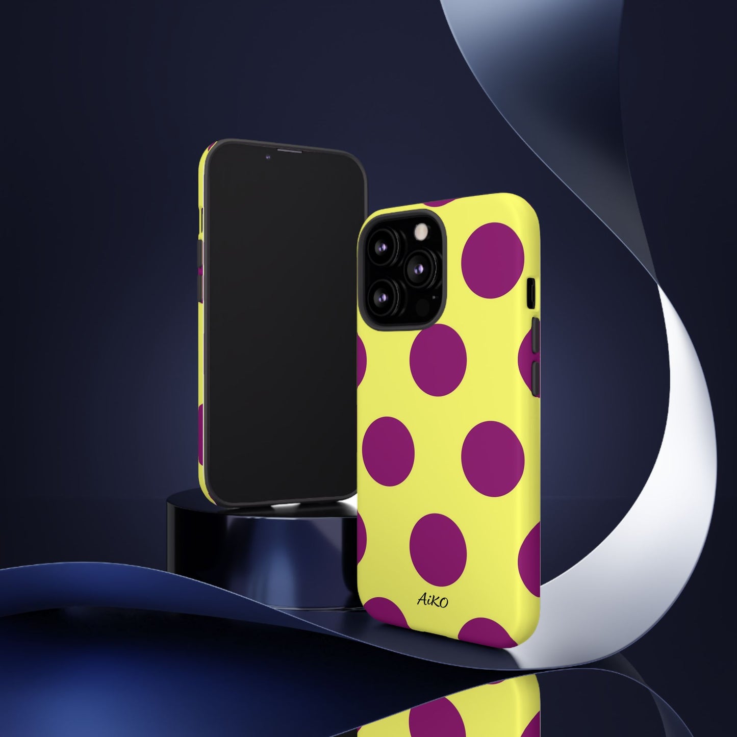 Polka Dots (Yellow & Purple)