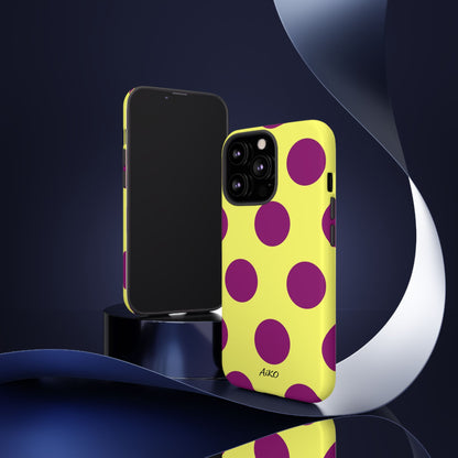 Polka Dots (Yellow & Purple)