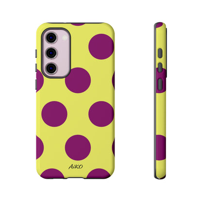 Polka Dots (Yellow & Purple)