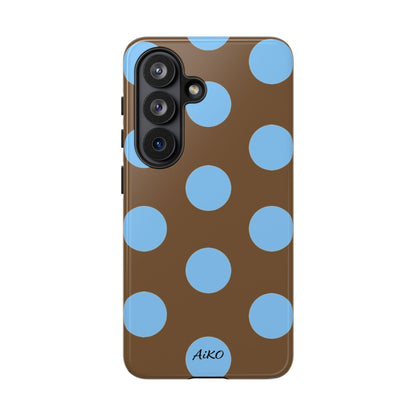 Polka Dots (Blue & Brown)