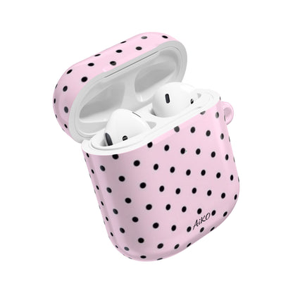 Polka Dot ( Pink and Black) AirPods Cases