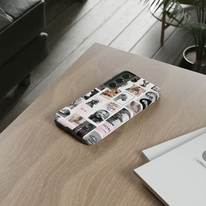 Fashion Collage Phone Case — Pink Vogue Magazine Aesthetic Tough Case