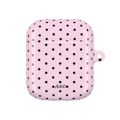 Polka Dot ( Pink and Black) AirPods Cases
