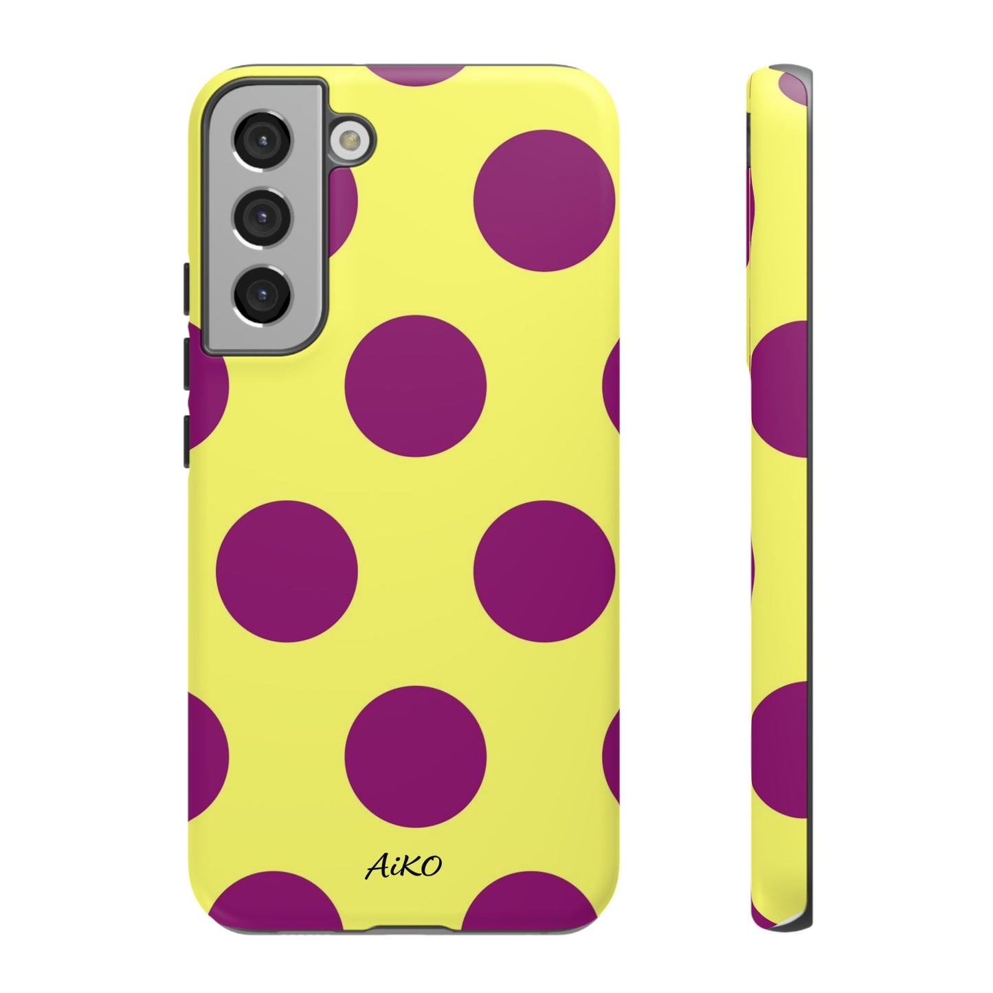 Polka Dots (Yellow & Purple)