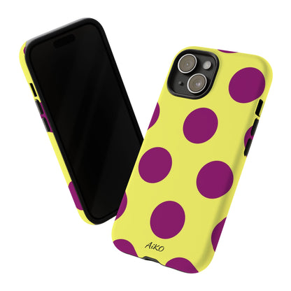 Polka Dots (Yellow & Purple)