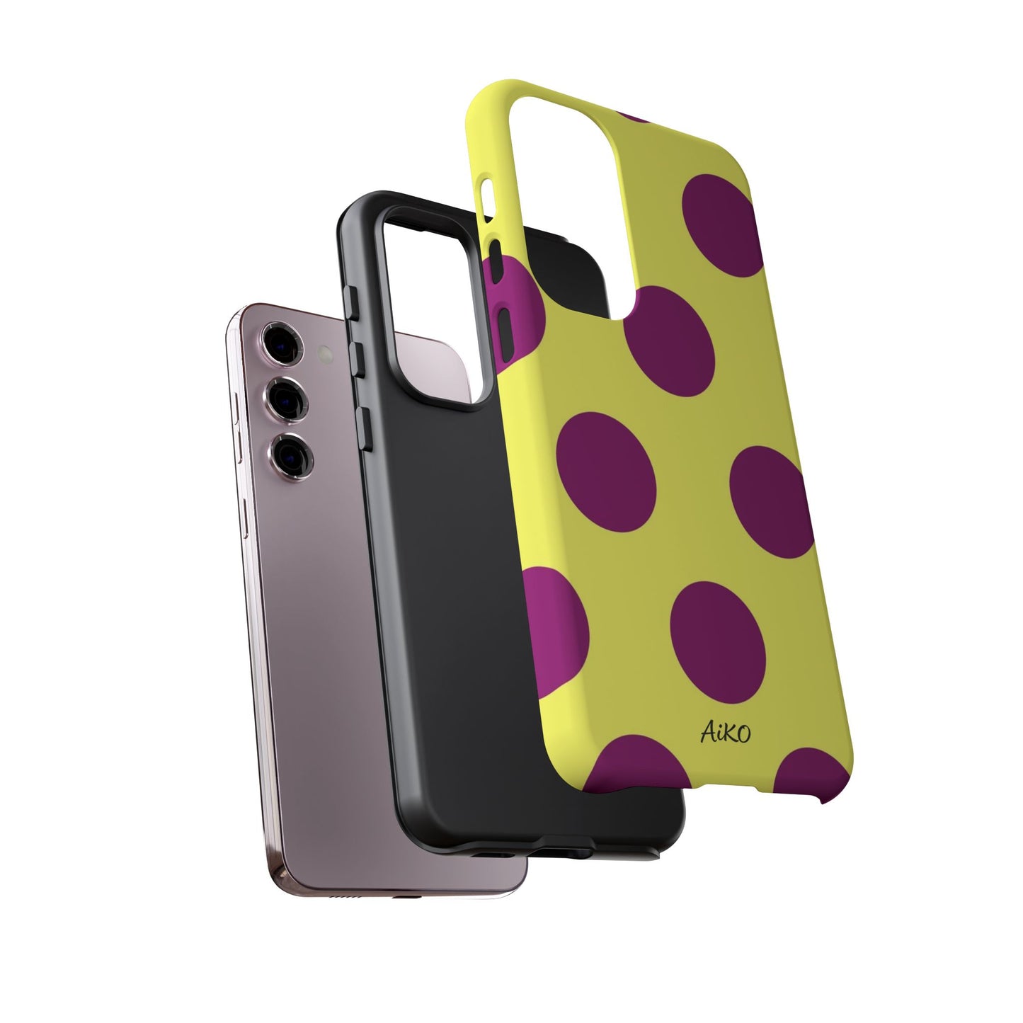 Polka Dots (Yellow & Purple)