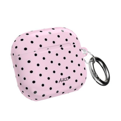 Polka Dot ( Pink and Black) AirPods Cases