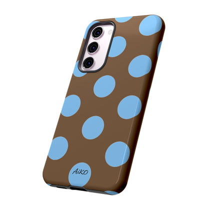 Polka Dots (Blue & Brown)