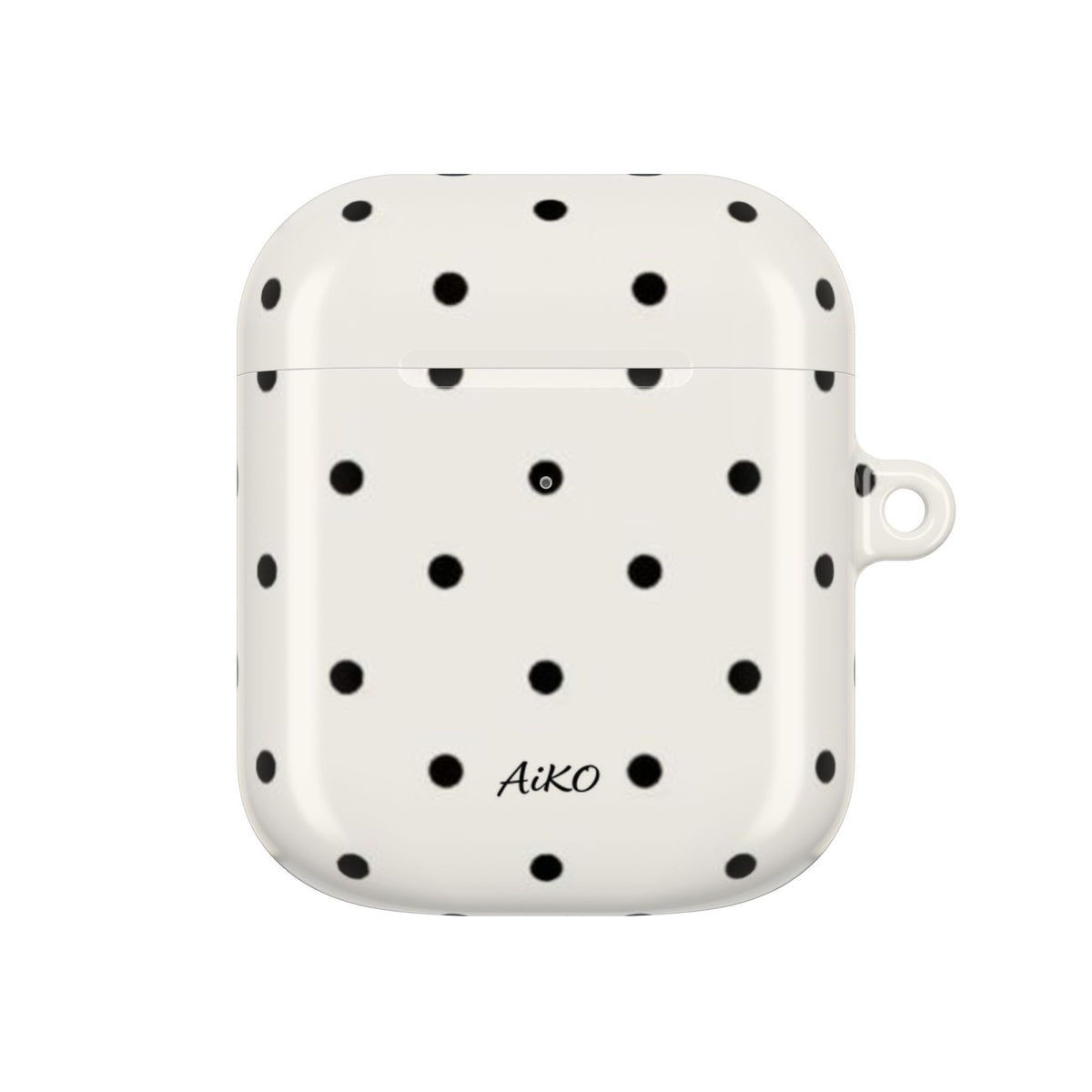 Polka Dot ( White and Black) AirPods Cases