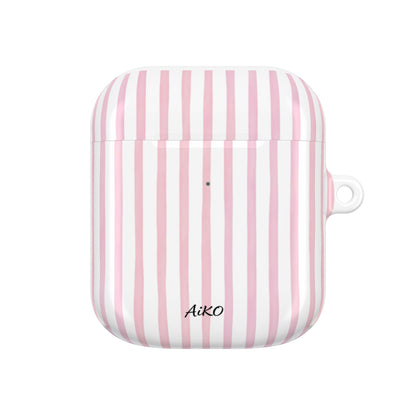 Blush Stripes AirPods Cases