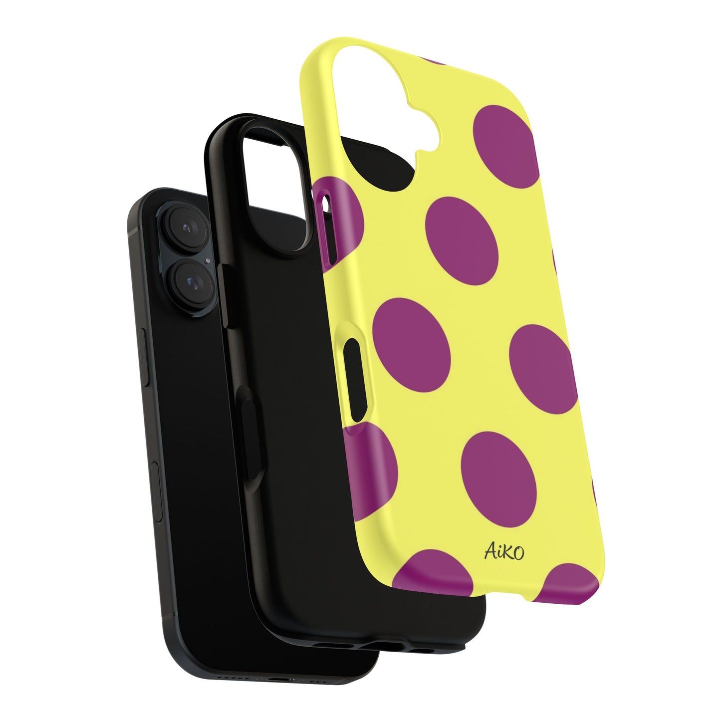 Polka Dots (Yellow & Purple)