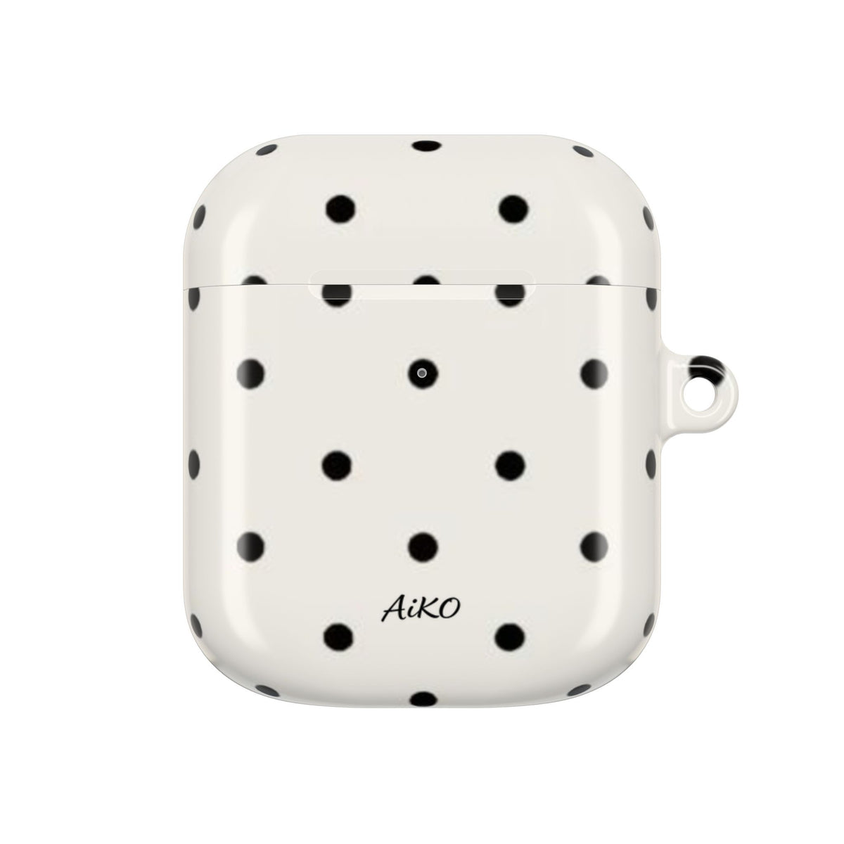 Polka Dot ( White and Black) AirPods Cases