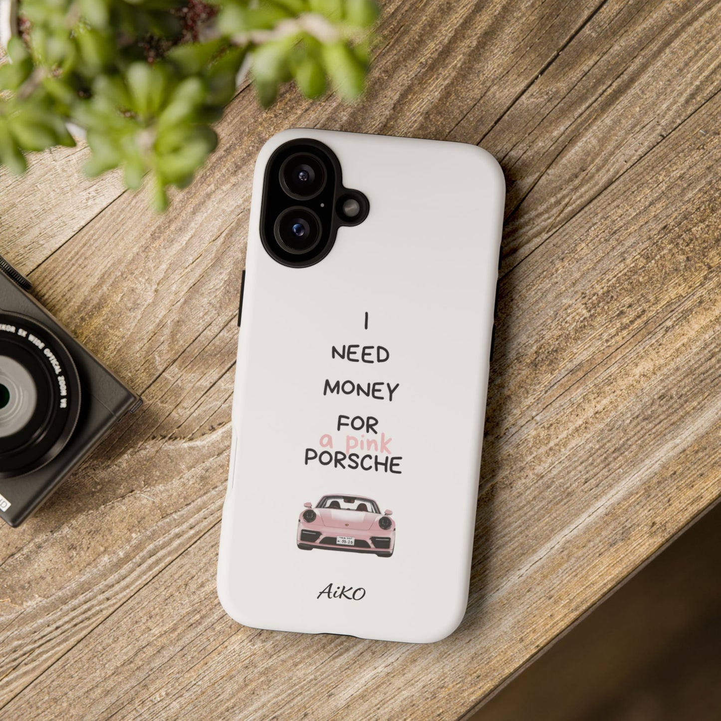 I Need Money For A Pink Porsche (White)