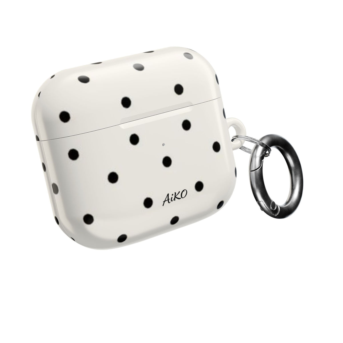 Polka Dot ( White and Black) AirPods Cases