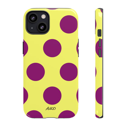 Polka Dots (Yellow & Purple)
