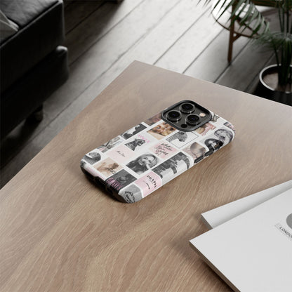 Fashion Collage Phone Case — Pink Vogue Magazine Aesthetic Tough Case