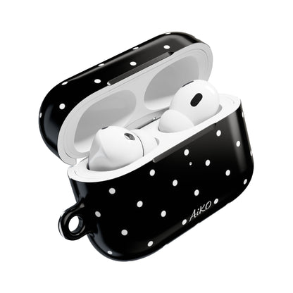 Polka Dot (Black and white) AirPods Cases