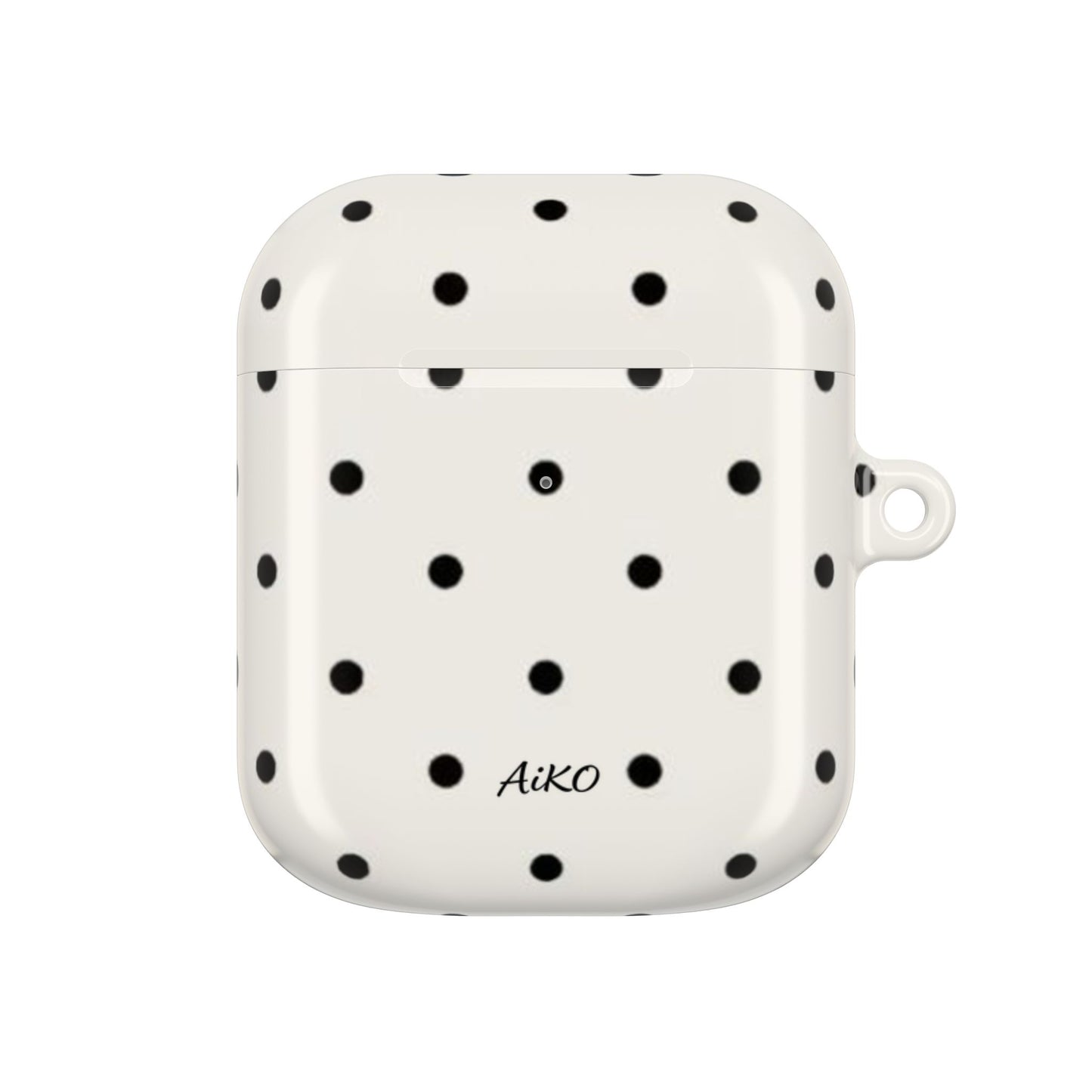 Polka Dot ( White and Black) AirPods Cases