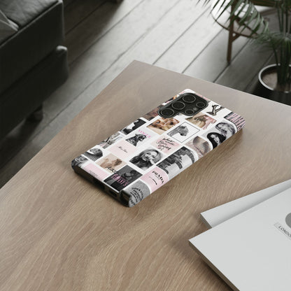 Fashion Collage Phone Case — Pink Vogue Magazine Aesthetic Tough Case